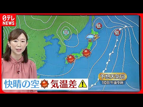 【天気】広い範囲で晴れ 関東は夜は雲が広がる 北海道や東北北部は雨や雷雨に注意　西日本中心に紫外線が非常に強く