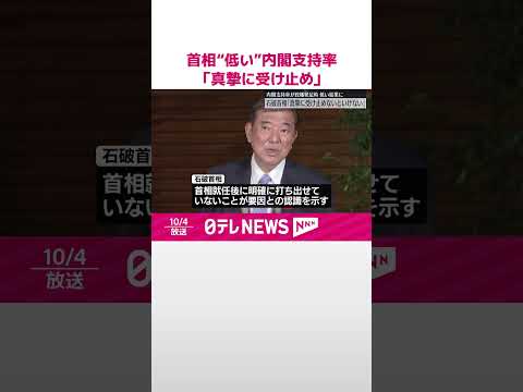 【“低い”内閣支持率】石破首相「真摯に受け止めないといけない」 #shorts