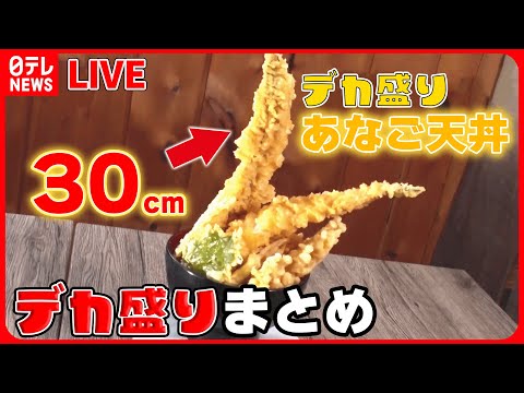 【デカ盛りまとめ】訳あって“デカ盛り”始めました！/ 赤字覚悟の海鮮“金メダル丼” /重さ1キロのおそば　など　グルメシリーズ一挙公開　グルメニュースライブ（日テレNEWSLIVE）