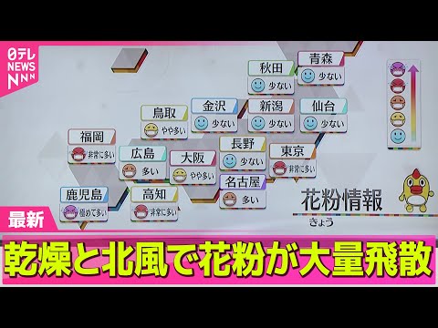 【最新天気】北陸や北日本の日本海側は午前中は雪　太平洋側は広く晴れ ── 天気ニュースライブ（日テレNEWS LIVE）