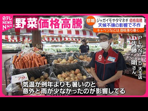 【価格高騰】タマネギ・にんじん・じゃがいもも… 天候不順で続く高値　福島　NNNセレクション