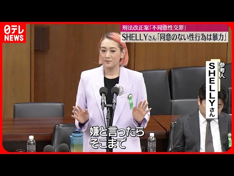 【SHELLYさん】「同意のない性行為は暴力」 刑法改正案審議の衆院法務委に参考人として出席