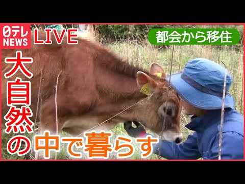 【ライブ】里山暮らし / 家族4人で東京・世田谷区から移住 / 外国人パパと動物たちと農家生活 / 人気の“2拠点生活” / 都会から移住 田舎で暮らす家族など（日テレNEWS LIVE）