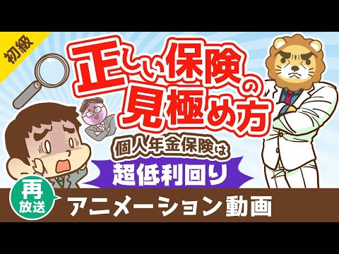【再放送】 もうだまされない！個人年金保険の節税効果を考慮した「正しい保険の見極め方」【お金の勉強 初級編】：（アニメ動画）第422回