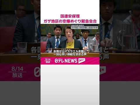 【国連安保理】ガザ地区の学校空爆めぐり緊急会合 #shorts