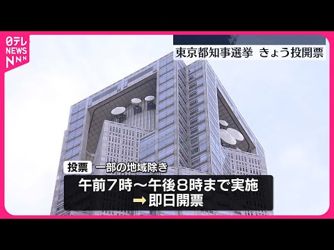 【東京都知事選】投票始まる