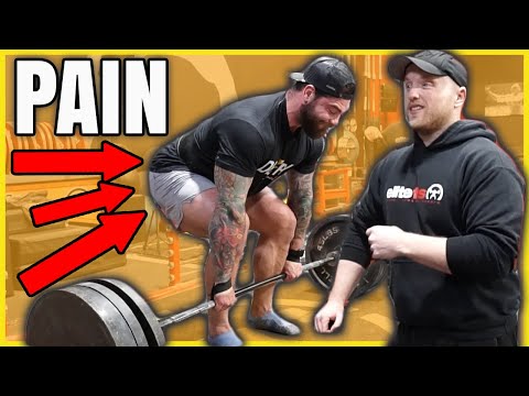 FIXING PAIN WHEN DEADLIFTING FT ELITEFTS &amp; SAM BROWN (SIMPLE FIX)