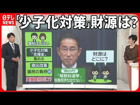 【岸田首相】少子化対策の財源は？ “衆院解散”に前向き？…首相「情勢をよく見極めたい」