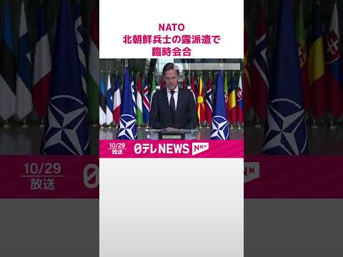 【NATO】北朝鮮兵士のロシア派遣で臨時会合 #shorts