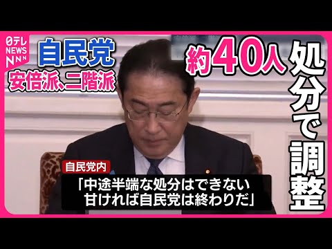 【自民党“裏金問題”】不記載金額500万円以上、約40人処分で調整