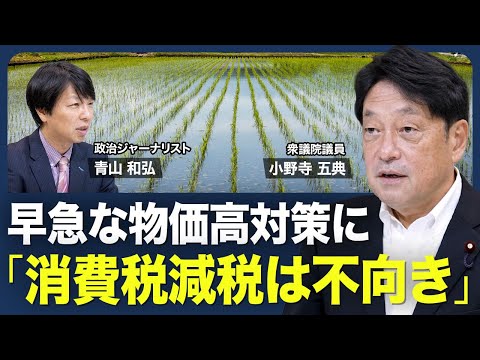 【コメ価格、今までが｢安すぎた｣】消費税減税には約2年かかる？／価格高騰、流通経路に問題／コメを日米関税交渉のカードに？／社会保障の給付と負担／政治家の責任【青山和弘の政治の見方（小野寺五典）】