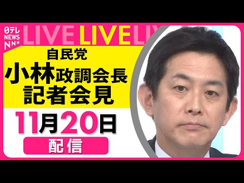 【リプレイ】自民党・小林政調会長 記者会見 ── 政治ニュースライブ（日テレNEWS LIVE）