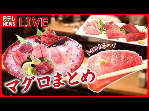 【マグロまとめライブ】町でウワサのマグロ料理が大集合！/マグロづくしのランチ/メニューはマグロ丼だけ！マグロ丼専門店　など（日テレNEWSLIVE）