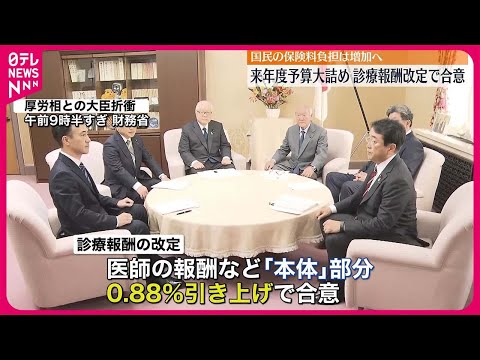 【来年度予算編成】鈴木財務相と武見厚労相が面会 診療報酬改定に合意