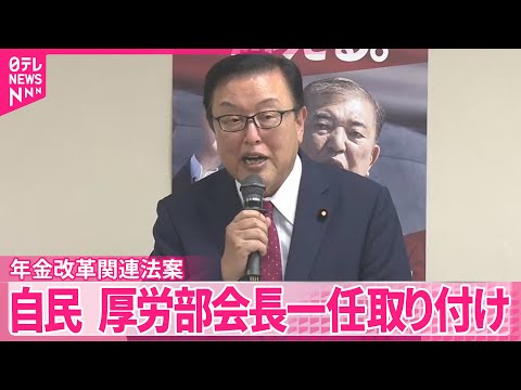 【年金改革関連法案】自民が厚労部会長一任を取り付けも…先行きは不透明な情勢