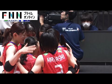 【2分でわかるブラジル戦ハイライト映像】W杯バレー・ブラジルに惜敗…古賀紗理那・林琴奈・石川真佑　パリ五輪切符あと少し…日本代表フルセット激闘まとめ【パリ五輪予選】