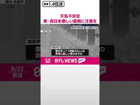 【不安定な天気】東・西日本で激しい雷雨に注意を 台風10号は週明け日本付近接近のおそれ #shorts