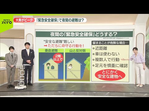 【解説】東北の大雨ピーク 「緊急安全確保」で夜間の避難は？
