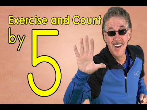Count by 5&#039;s | Exercise and Count By 5 | Count to 100 | Counting Songs | Jack Hartmann