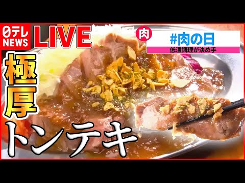 【豚肉料理ライブ】インパクト抜群！肉グルメ / ポークソテー！愛され続ける老舗のレトロメニュー /ポークジンジャー 人情家族の幸せ繫盛店/ 　など（日テレNEWSLIVE）