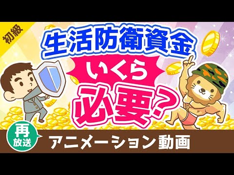 【再放送】生活防衛資金はいくら貯めれば良いか？【お金の勉強 初級編】：（アニメ動画）第419回