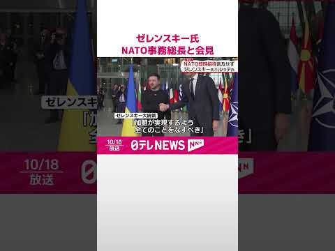 【ゼレンスキー大統領】NATO事務総長と共同会見 NATO即時招待には言及せず #shorts