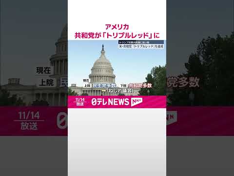 【アメリカ下院選挙】共和党が過半数維持 大統領…上下両院で多数の「トリプルレッド」に #shorts