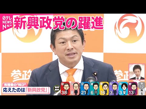 【政治部長解説②】有権者の“叫び”に応えた「新興政党」　参政党の躍進……政権に不満の保守層流れ