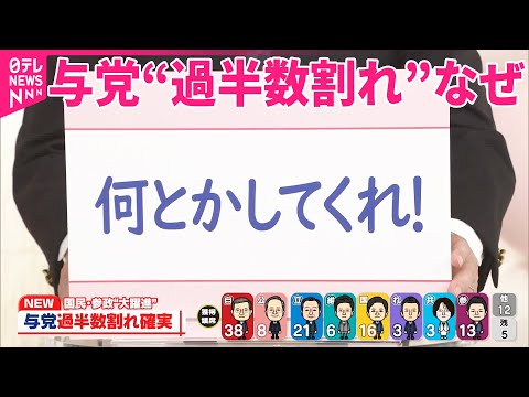 【政治部長解説①】与党“過半数割れ”なぜ……「何とかしてくれ！」民意の爆発 参院選2025
