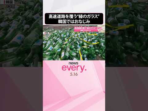 【韓国ではおなじみ】高速道路を覆う“緑のガラス” #shorts