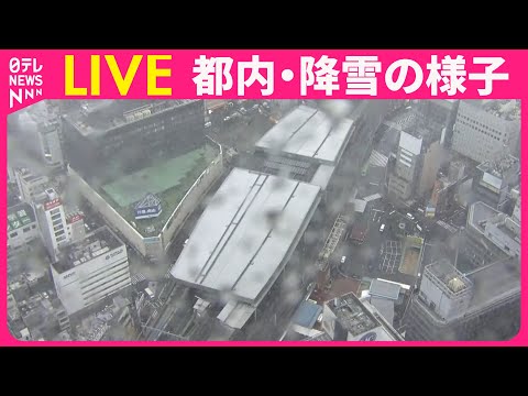 【降雪ライブカメラ】東京都心 現在の様子は？チャットで語ろう ──（日テレニュースLIVE）