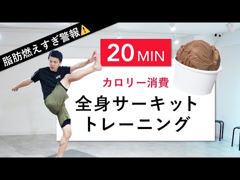 【鬼畜の20分】ハーゲンダッツを余裕で消費する全身サーキットトレーニング！（筋トレ・脂肪燃焼ダイエット）