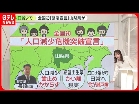 【危機突破宣言】山梨が全国初…人口減で　2045年は 26％減か…希望出生率と現実にズレ