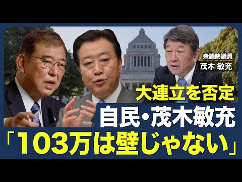 【103万円は壁じゃない！？】少数与党の政権運営／大連立を否定／立民・野田代表の思惑／部分連合から安定した連立政権へ／政策勉強会発足の狙い【青山和弘の政治の見方（茂木敏充）】