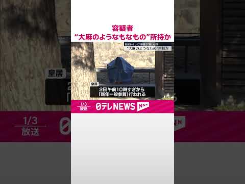 【逮捕】皇居内で“落書き”容疑者（46）“大麻のようなもの”所持か #shorts