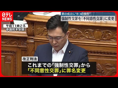 【「改正刑法」成立】同意ない性行為を処罰する“8つの要件”示す